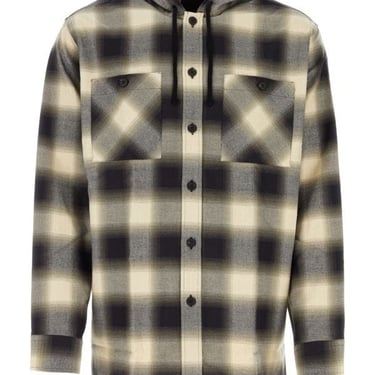 Givenchy Man Embroidered Flanel Oversize Shirt
