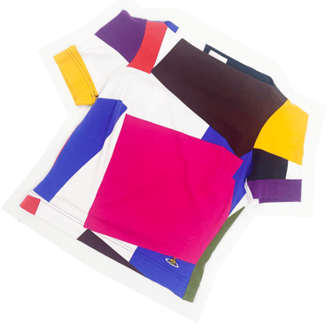 Vivienne Westwood S/S 1999 color block angular top