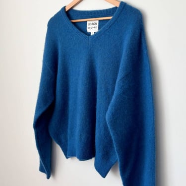 Le Bon Shoppe James Mohair Sweater - Blue on Garmentory