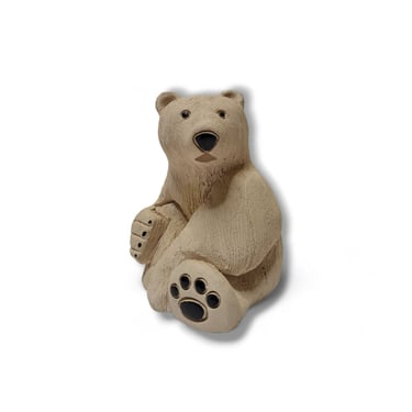 Artesania Rinconada #79 Polar Bear Figurine, Handmade, Retired, Uruguay, Classic Collection, Alaska Arctic, Vintage Decor 