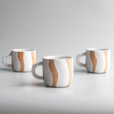 Nightshift Ceramics: White Wave Mug