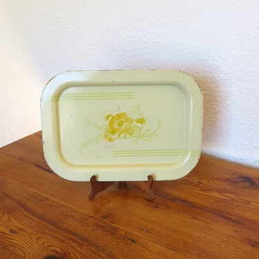 Vintage Metal Serving Tray 