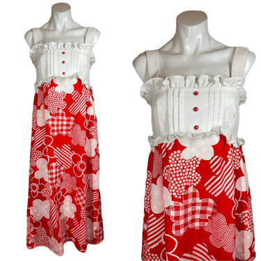 1960's Patty Woodward Summer Maxi Dress Size S