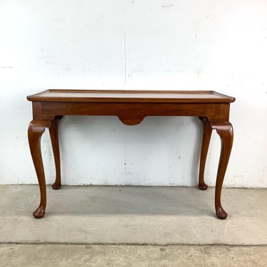 Vintage Cherry Console Table- Ethan Allen Style 