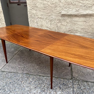Mid century dining table Enro Fabry extension table Danish modern dining table 
