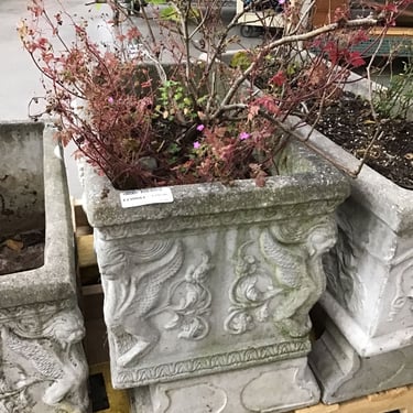 Ornate Concrete Garden Planter (Seattle)