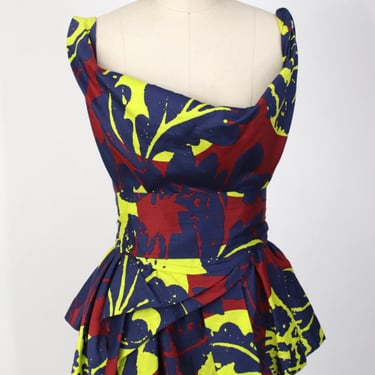 Vivienne Westwood Anglomania Art Print Peplum Top*