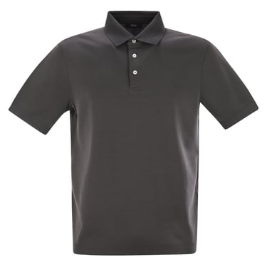 Herno Men Cotton Jersey Polo Shirt