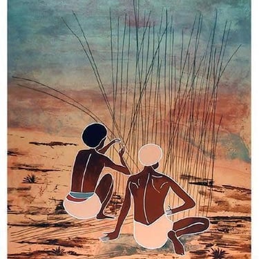 Gina Lombardi Bratter, Gathering Cane, Lithograph, signed and numbered in pencil 