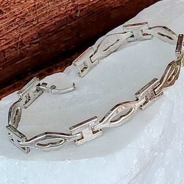 Sterling 925 Link Bracelet~7 3/4" Minimalist Bracelet~Gifts for Her 