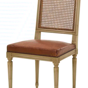 Antique Louis XVI Cane Back Dining Chair