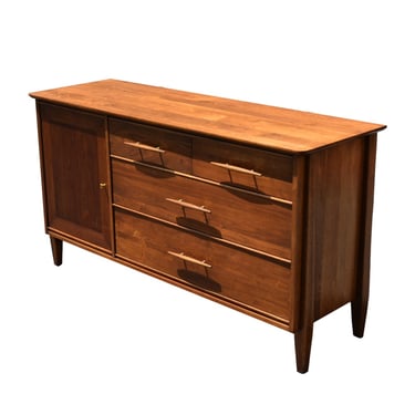 60” American Modernist 7-Drawer Walnut Dresser