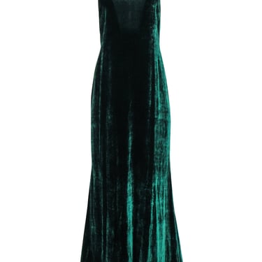 Reformation - Green Velvet Sleeveless Maxi Formal Dress Sz M