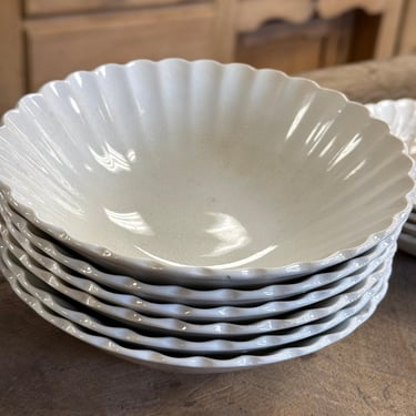 Set of 6 - Antique Ironstone Berry Bowls 