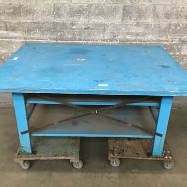 Big Blue Work Table (Seattle)