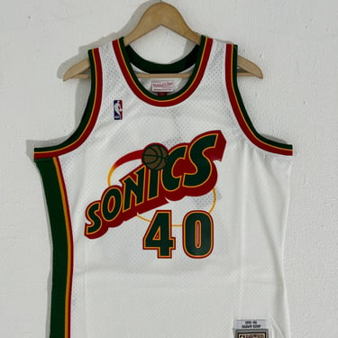 Shawn Kemp Seattle Sonics HWC 1995-96 NBA Mitchell &amp; Ness Jersey Sz. XL NWT