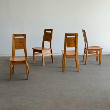 Pine Dining Chairs by Tapiovaara - Set of four 