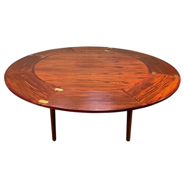Vintage Danish Modern Rosewood "Lotus" Dining Table by Dyrlund 