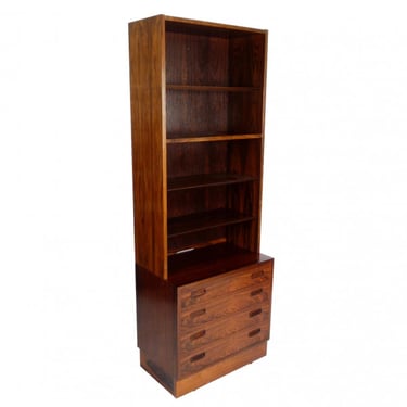 Hundevad Rosewood Chest With Bookcase