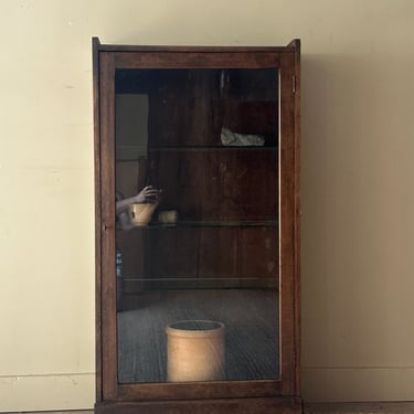 Oak and glass display case