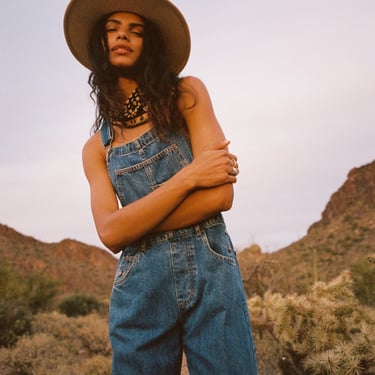 Ziggy Denim Overalls in Sapphire Blue