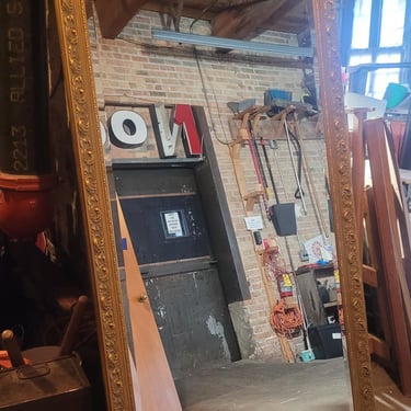 Large Gold Trim Mirror