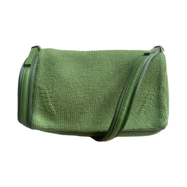 Prada Green Crochet Shoulder Bag