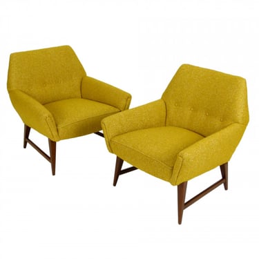 1960s Chartreuse Lounge Chairs