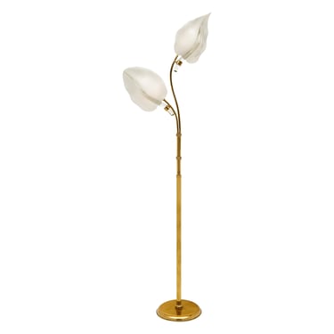 Murano Glass Leaf Floor Lamp