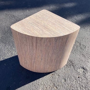 Vintage 80s Postmodern Corner Wedge Table 