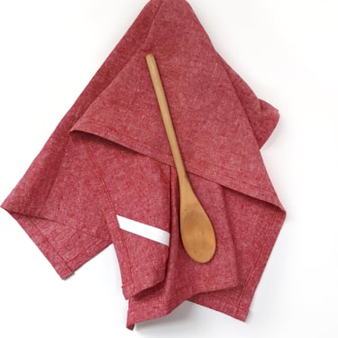 Red Linen Towel 