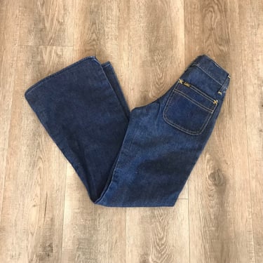 70's LEE Vintage Bell Bottom Jeans / Size 21 XXS 