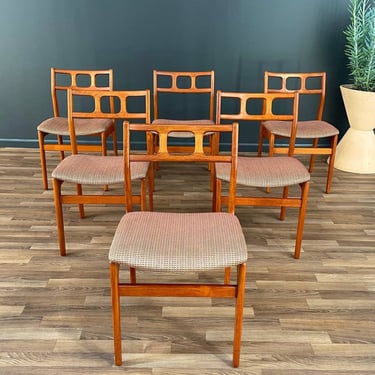 Set of 6 Mid-Century Danish Teak Dining Chairs by D-Scan, c.1960’s 