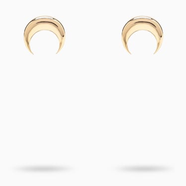 Marine Serre Moon gold-tone earrings