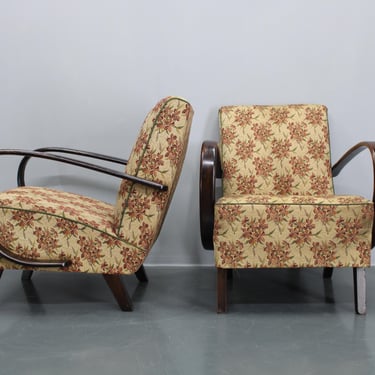 1940s Jindrich Halabala Pair of Armchairs ,Czechoslovakia / Mid-century / Vintage Armchair / 