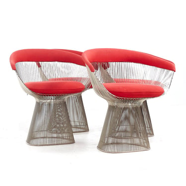 Warren Platner for Knoll Mid Century Dining Chairs - Set of 4 - mcm 