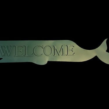 Tin Welcome Whale