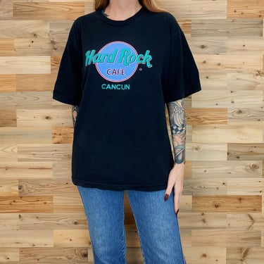 90's Hard Rock Cafe Cancun Vintage Tee Shirt 