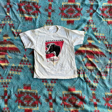 Vintage 1970s Holsteins Cow Kids T Shirt 