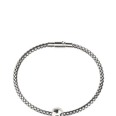 Alexander Mcqueen Man Silver Metal Bracelet