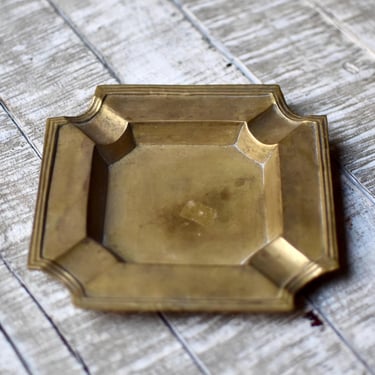 Vintage Messing Ashtray Vintage Home Decor  Brass Ashtray Gift Rustic Decor 