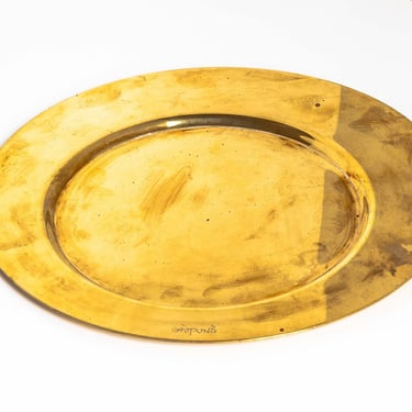 Gio Ponti Brass Plate by Cleto Munari