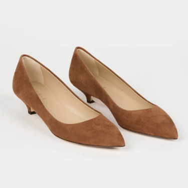 Kitty Point Suede Heel