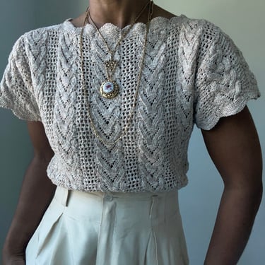 vintage nubby essential soft textured summer knit 