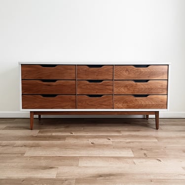 RESERVED for Nicole *** Two-Tone MCM Dresser 