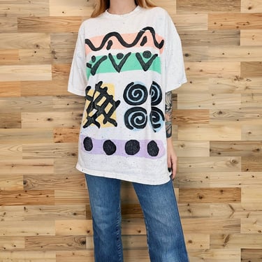 Vintage Funky Abstract Retro T Shirt 