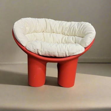 Driade Faye Toogood Roly Poly Red Brick/White Cushion Armchair FFE258-164