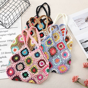 Bohemian Handmade Crochet Bag - Exquisite Handcrafted Handba