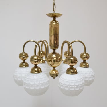 Mid-century Chandelier by Kamenicky Senov, Czechoslovakia, 1970's. 