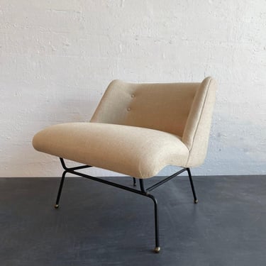 Mid-Century Modern Slipper Lounge Chair By Dan Johnson For Pacific Iron